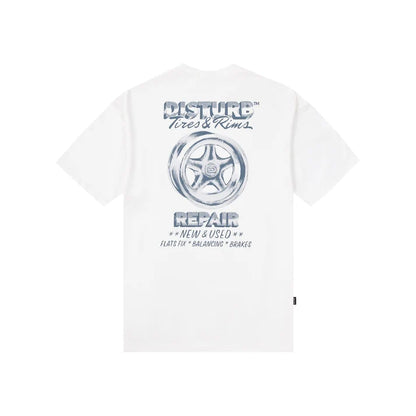 Tires  Rims TShirt In White