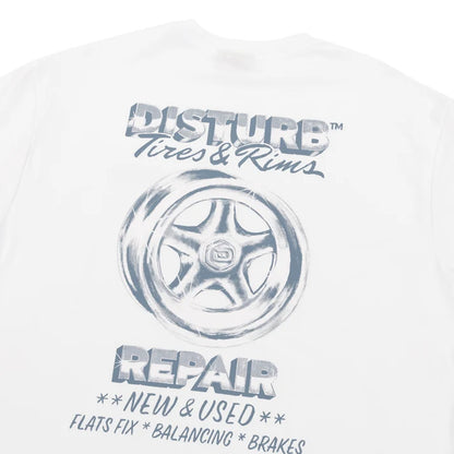 Tires  Rims TShirt In White