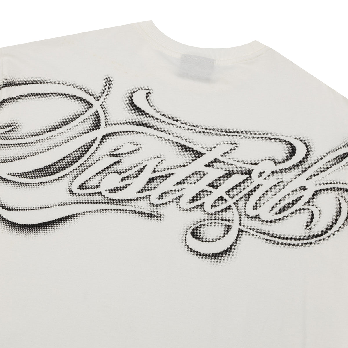 Script Stencil TShirt In OffWhite