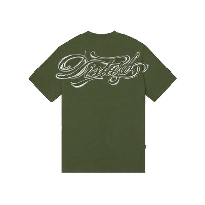 Script Stencil TShirt In Green