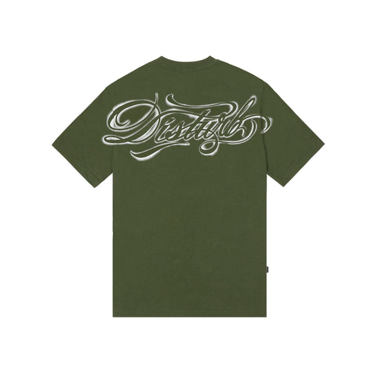 Script Stencil TShirt In Green