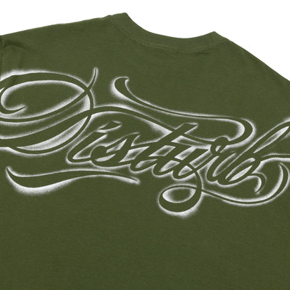 Script Stencil TShirt In Green