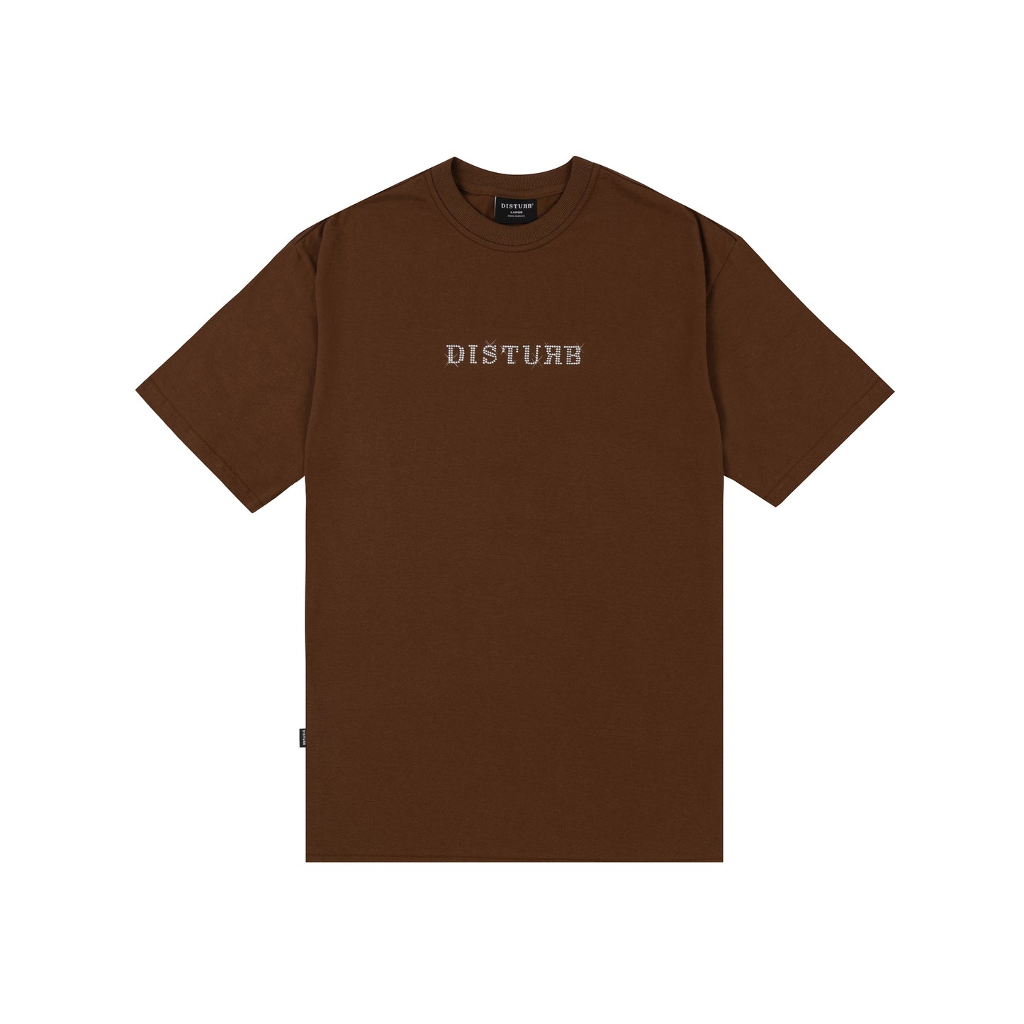 Studded Logo TShirt In Brown