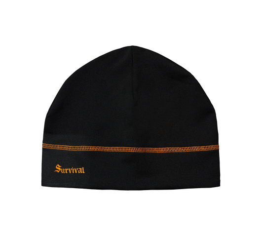 TOUCA SPORT PRETA E LARANJA