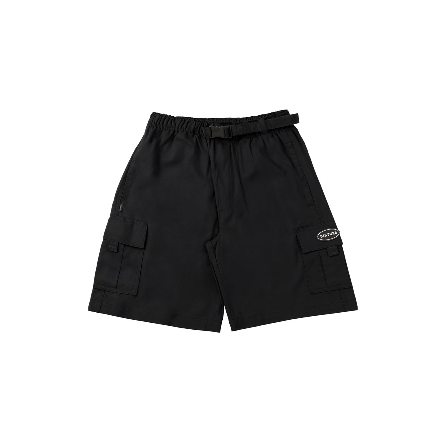 Tactical Cargo Twill Shorts In Black