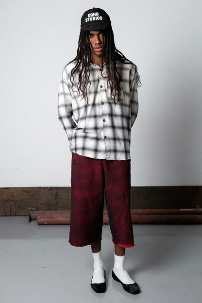 UNF FLANNEL SHIRT  CREAM