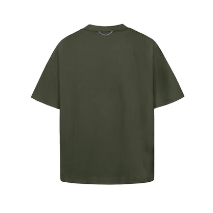 CAMISETA QC STENCIL BOXY  VERDE