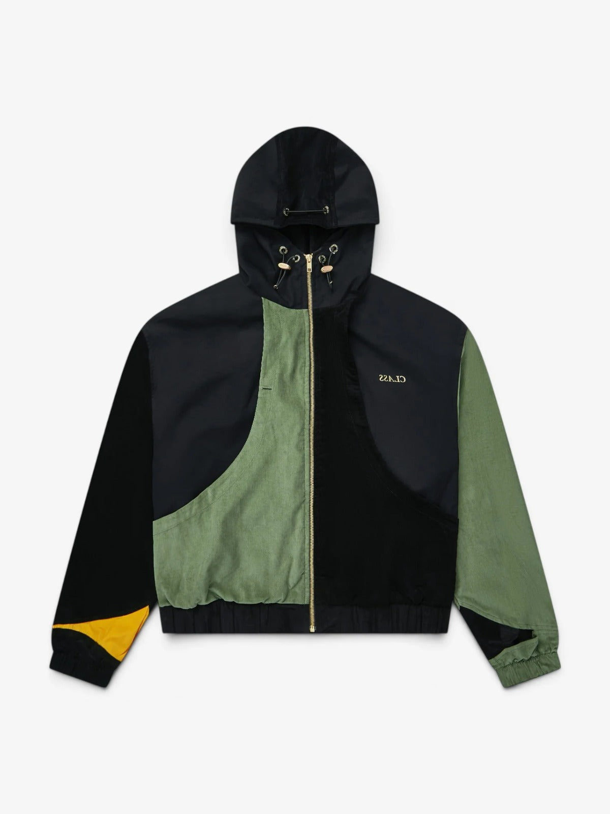 ADVANCED CORDUROY JACKET "CLASS INVERSO" BLACK/MOSS/MOSTARD