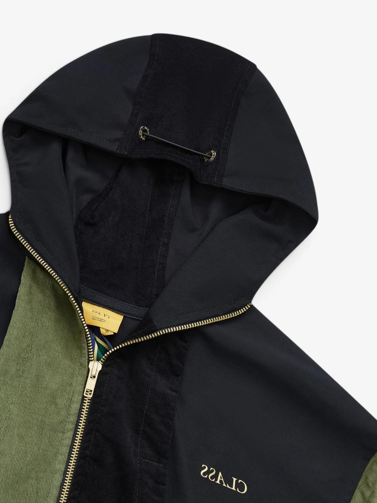 ADVANCED CORDUROY JACKET "CLASS INVERSO" BLACK/MOSS/MOSTARD