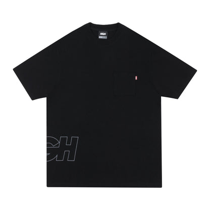 Work Tee Outline Logo Black