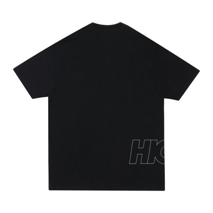 Work Tee Outline Logo Black