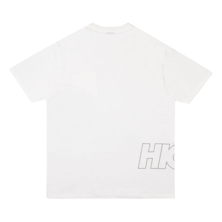 Work Tee Outline Logo White