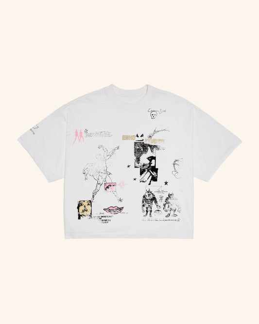 ZINE OVERBOXY HEAVY TEE - OFF WHITE