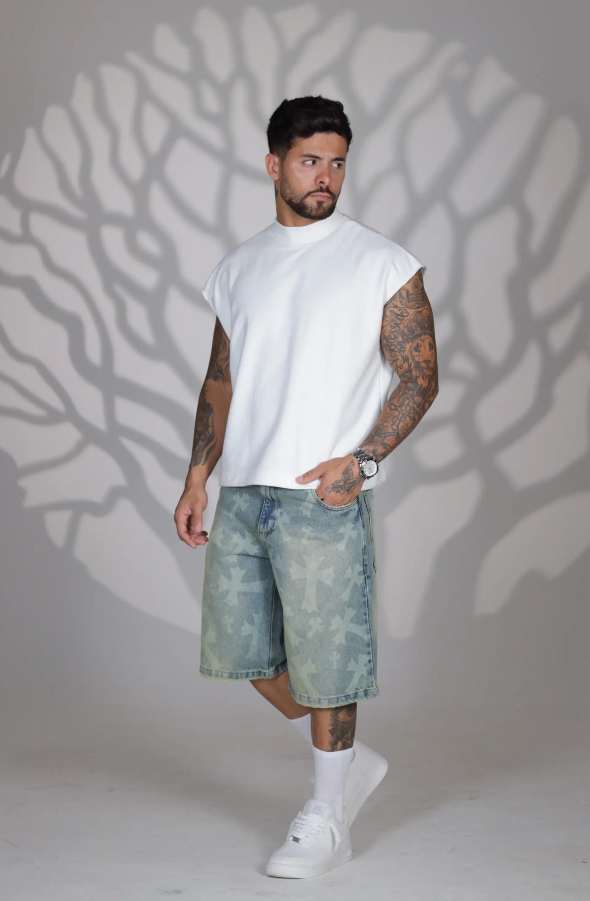 Bermuda Jeans Vintage Cruz a Laser