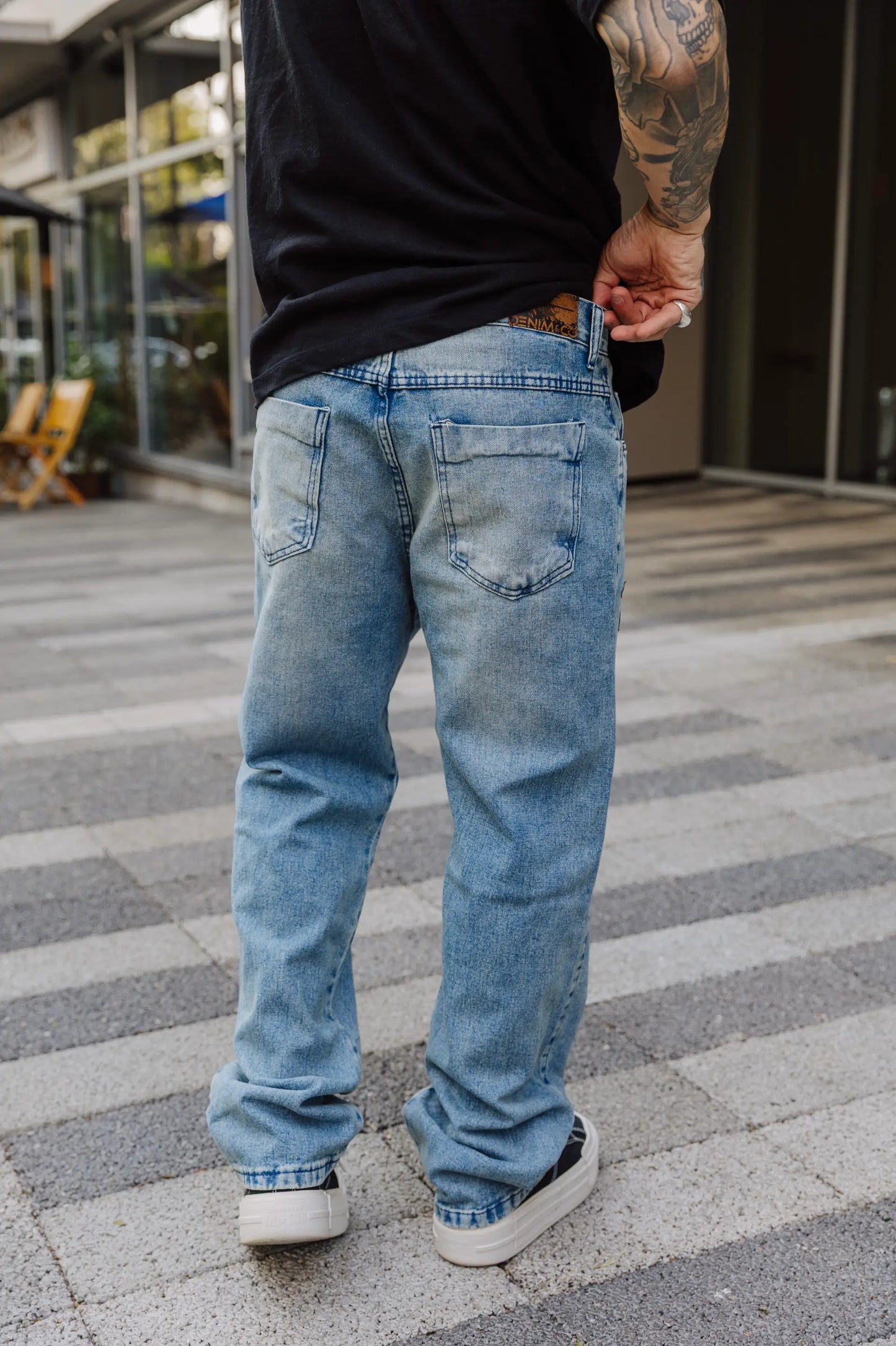 Calça Baggy Vintage Cruz Preta