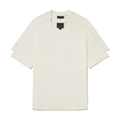 CAMISETA REGULAR  BASIC PACK  BRANCO OFF.
