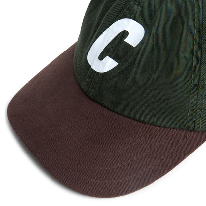 CLASSIC SPORT HAT C LOGO GREEN & BROWN