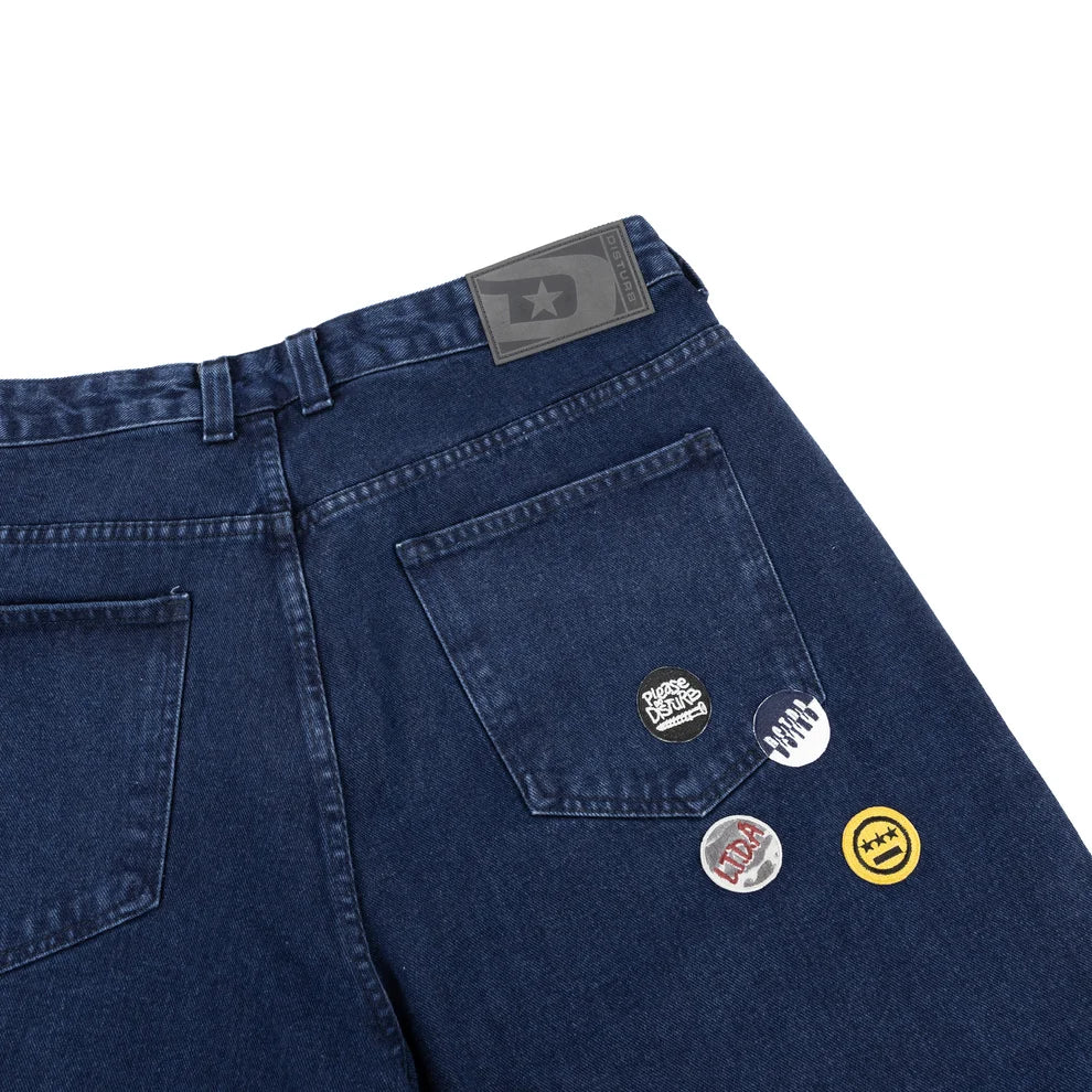 Jeans Shorts Pins In Blue