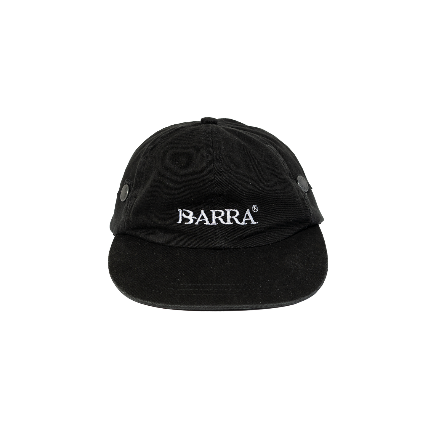 Bone Six Panel Barra Logo Preto