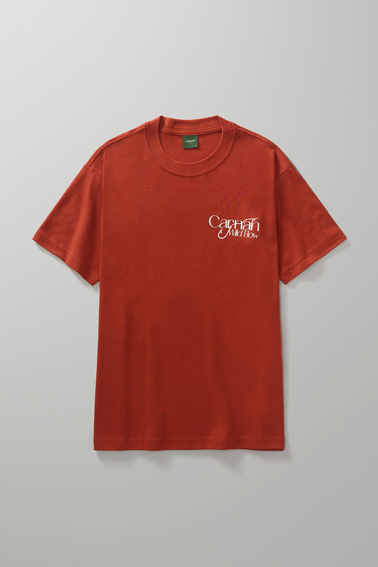 Fish Heavy Tshirt  Burgundy