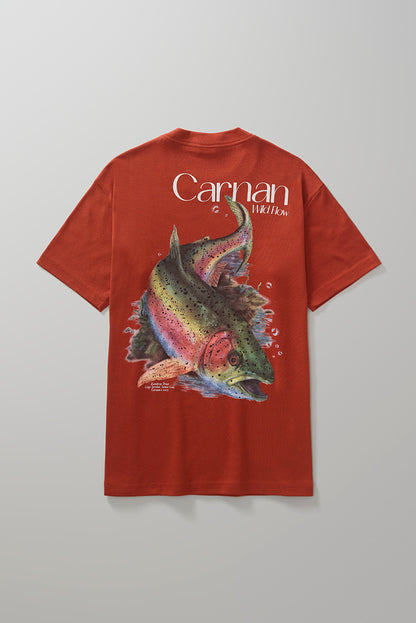 Fish Heavy Tshirt  Burgundy