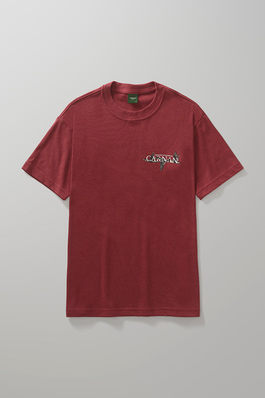 Ducks Heavy Tshirt  Burgundy