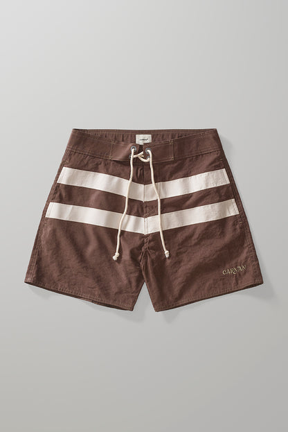 Striped Brown Boardshort