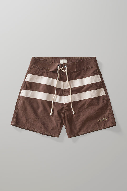Striped Brown Boardshort