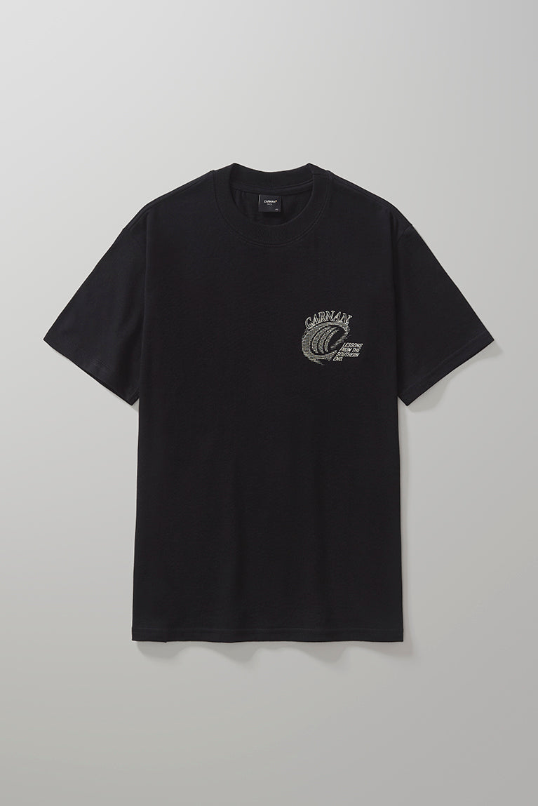 Ski Pixel Classic TShirt  Black