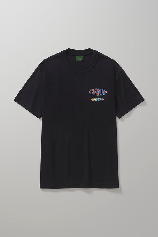 Heat Map Heavy Tshirt  Black