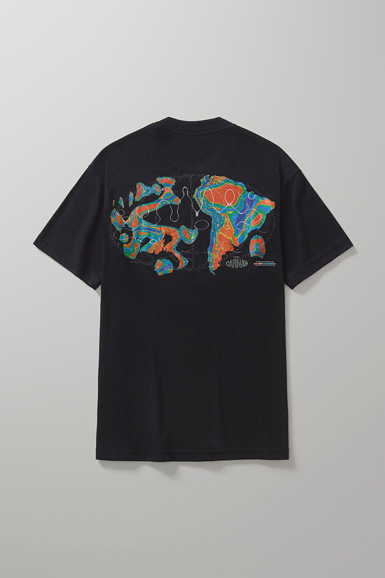 Heat Map Heavy Tshirt  Black