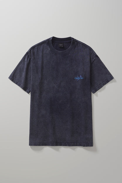 Boxy Premium Tshirt  Washed Navy