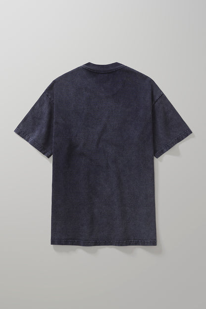 Boxy Premium Tshirt  Washed Navy