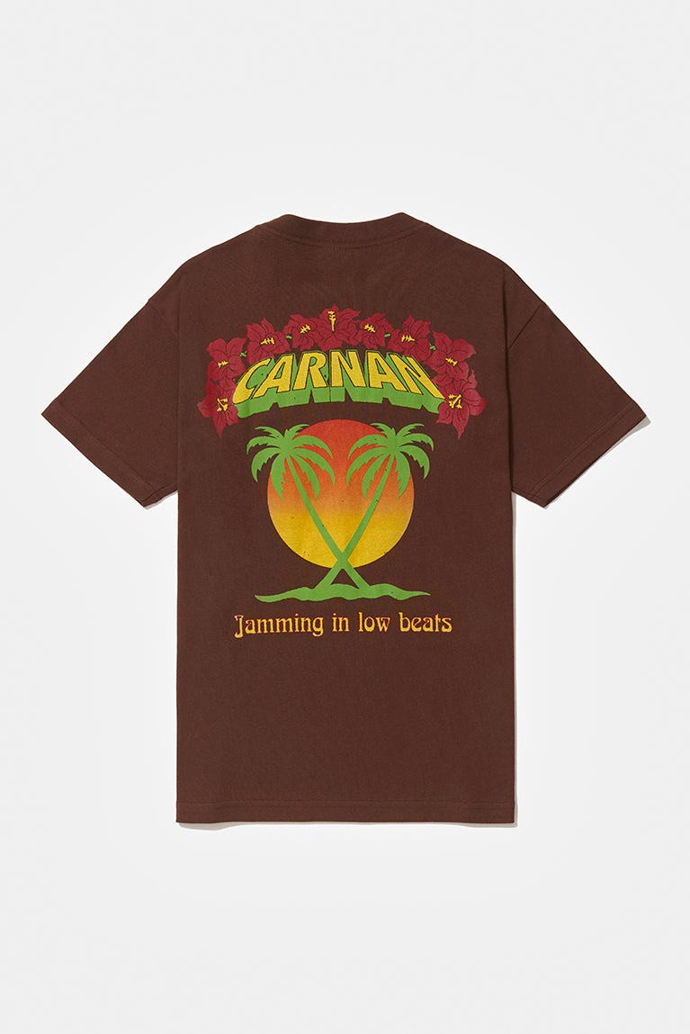 Tropical Heavy Tshirt  Brown