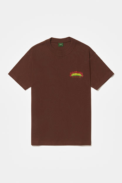 Tropical Heavy Tshirt  Brown