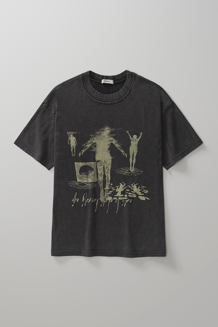 Synergy Boxy Heavy Tshirt  Stoned Black