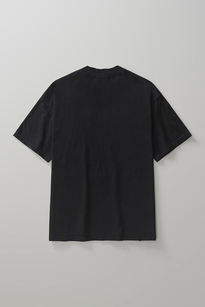 Title Boxy Tshirt  Black