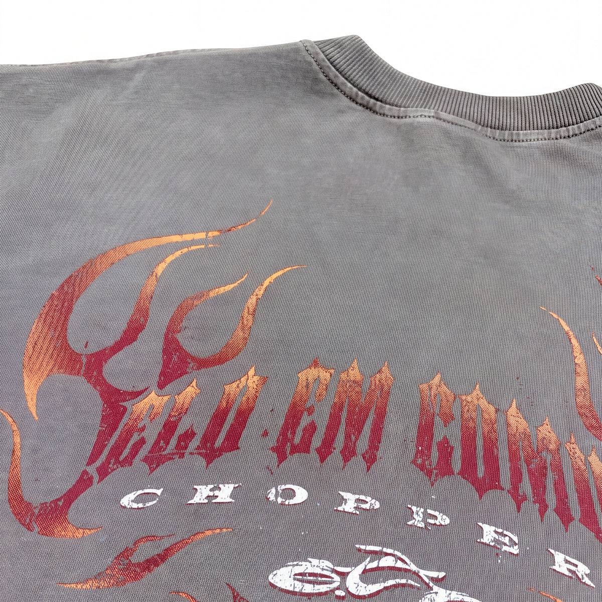 CAMISETA REGULAR   CHOPPER  CINZA