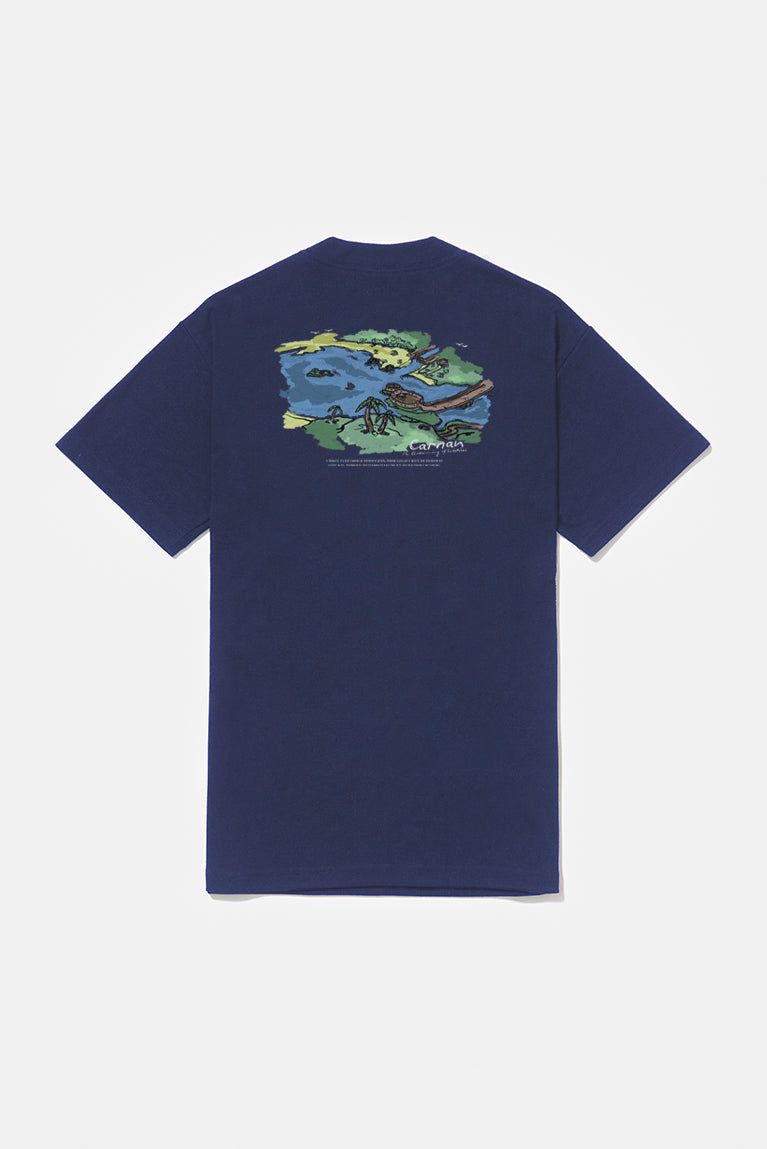 Landscape Heavy Tshirt  Navy