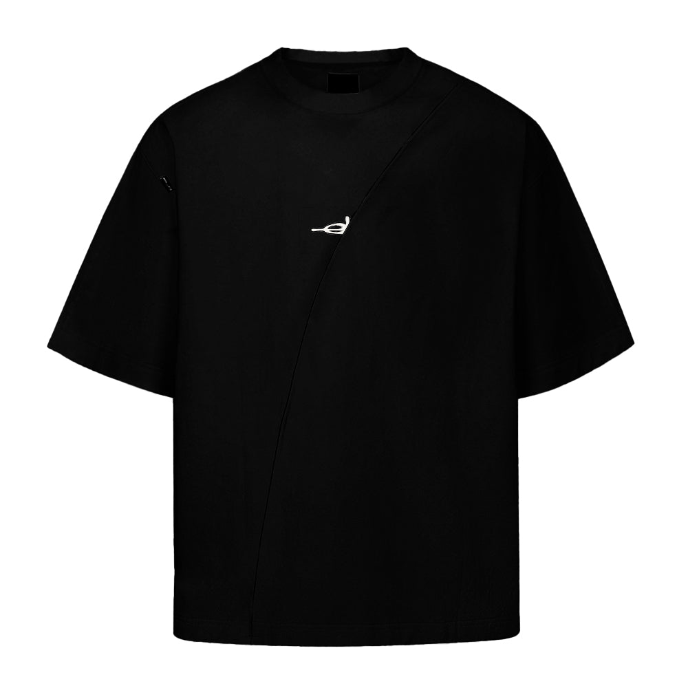 CAMISETA REGULAR  CUT PRETO