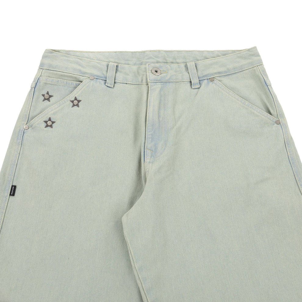 Denim Stars Pants In Light Blue
