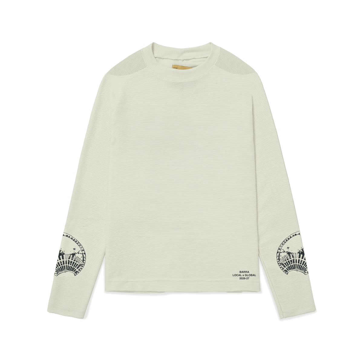 Camiseta Manga Longa Canelada Esboco Verde