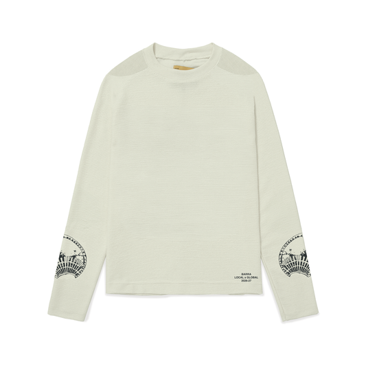 Camiseta Manga Longa Canelada Esboco Verde
