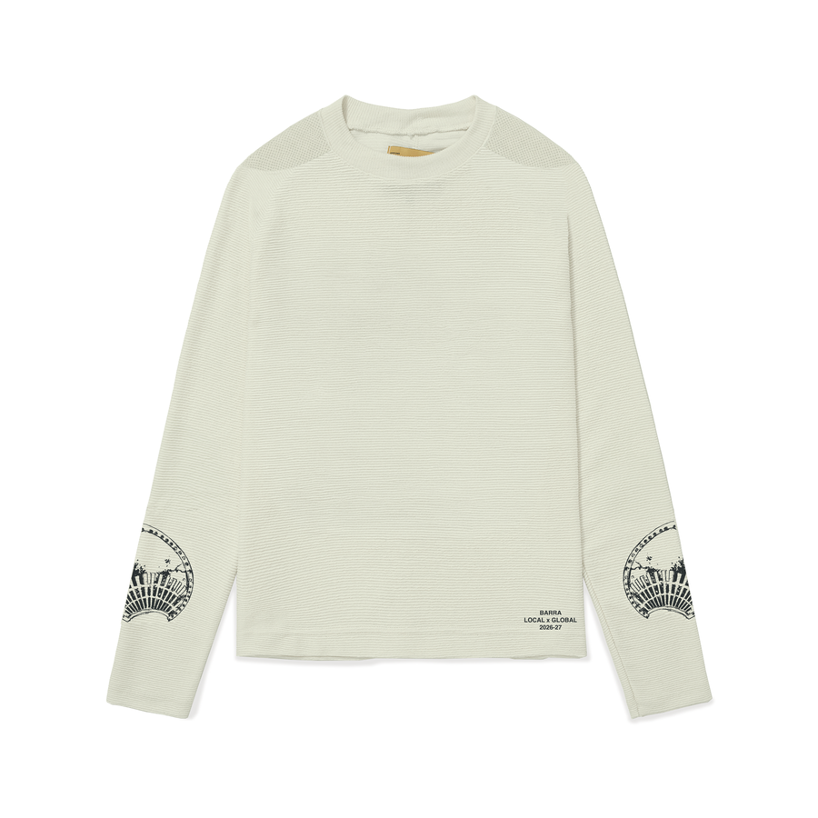 Camiseta Manga Longa Canelada Esboco Verde