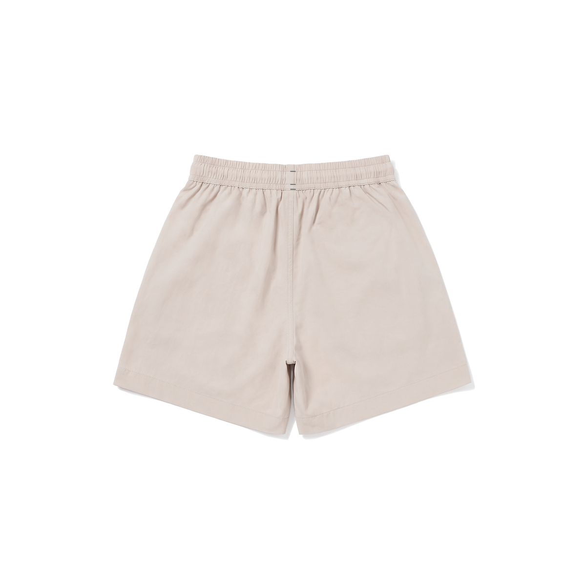 Short Leve Barra Logo Bege