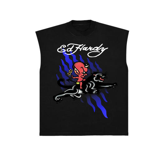Sleeveless Tee Sweet Evil Black