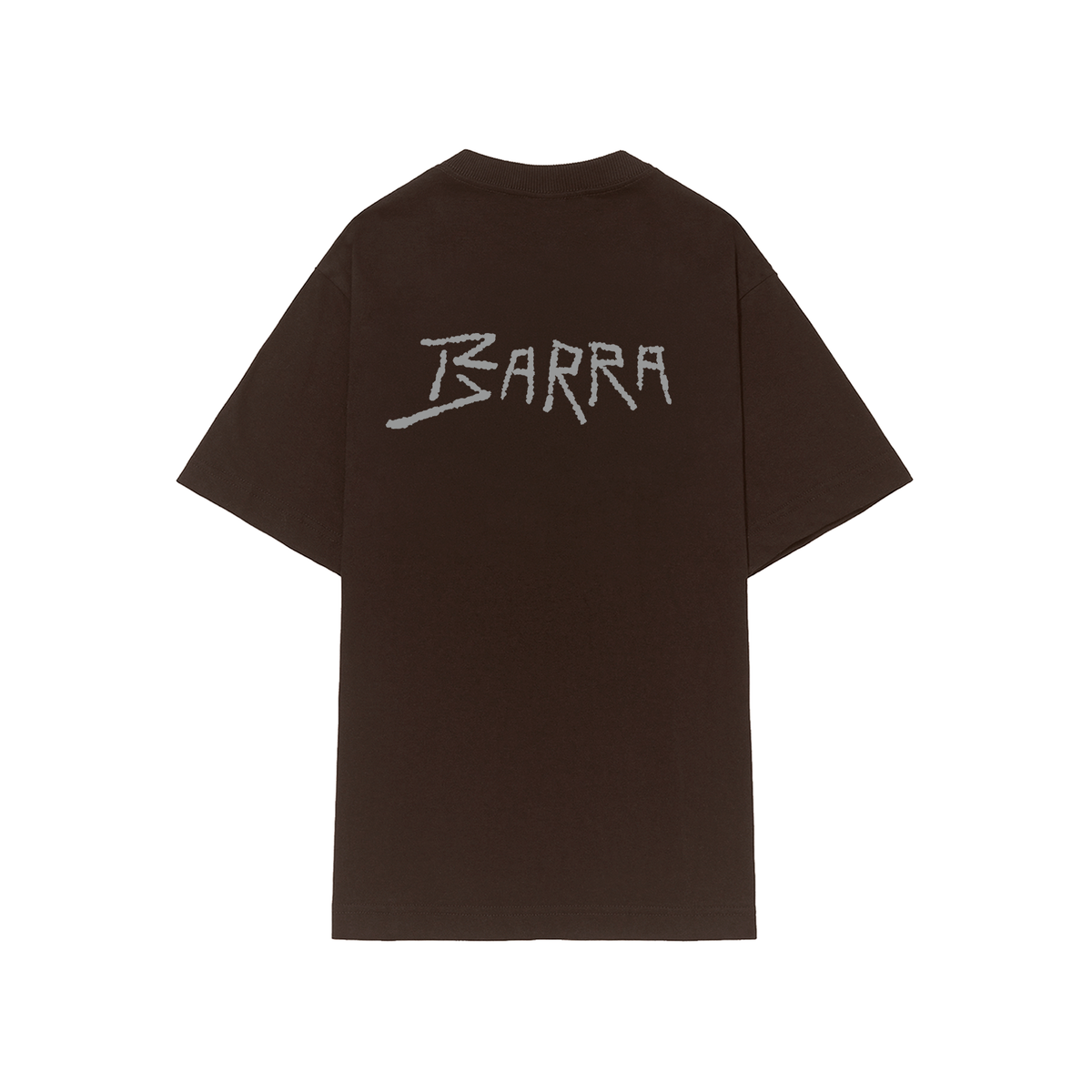 Camiseta Barra Logo Remix Marrom