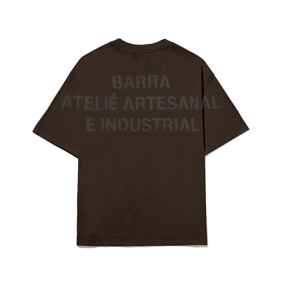 Camiseta Atelie Artesanal e Industrial Marrom