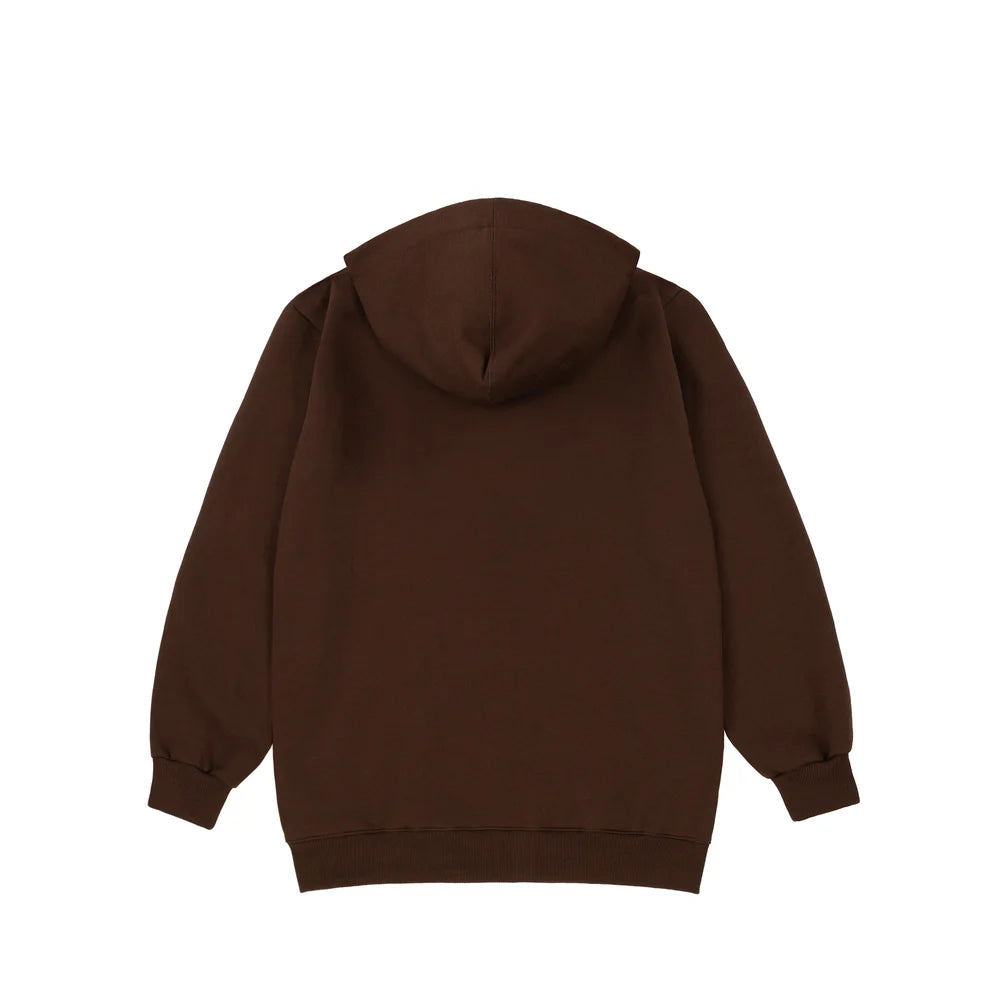 Zip Hoodie DSTRB In Brown