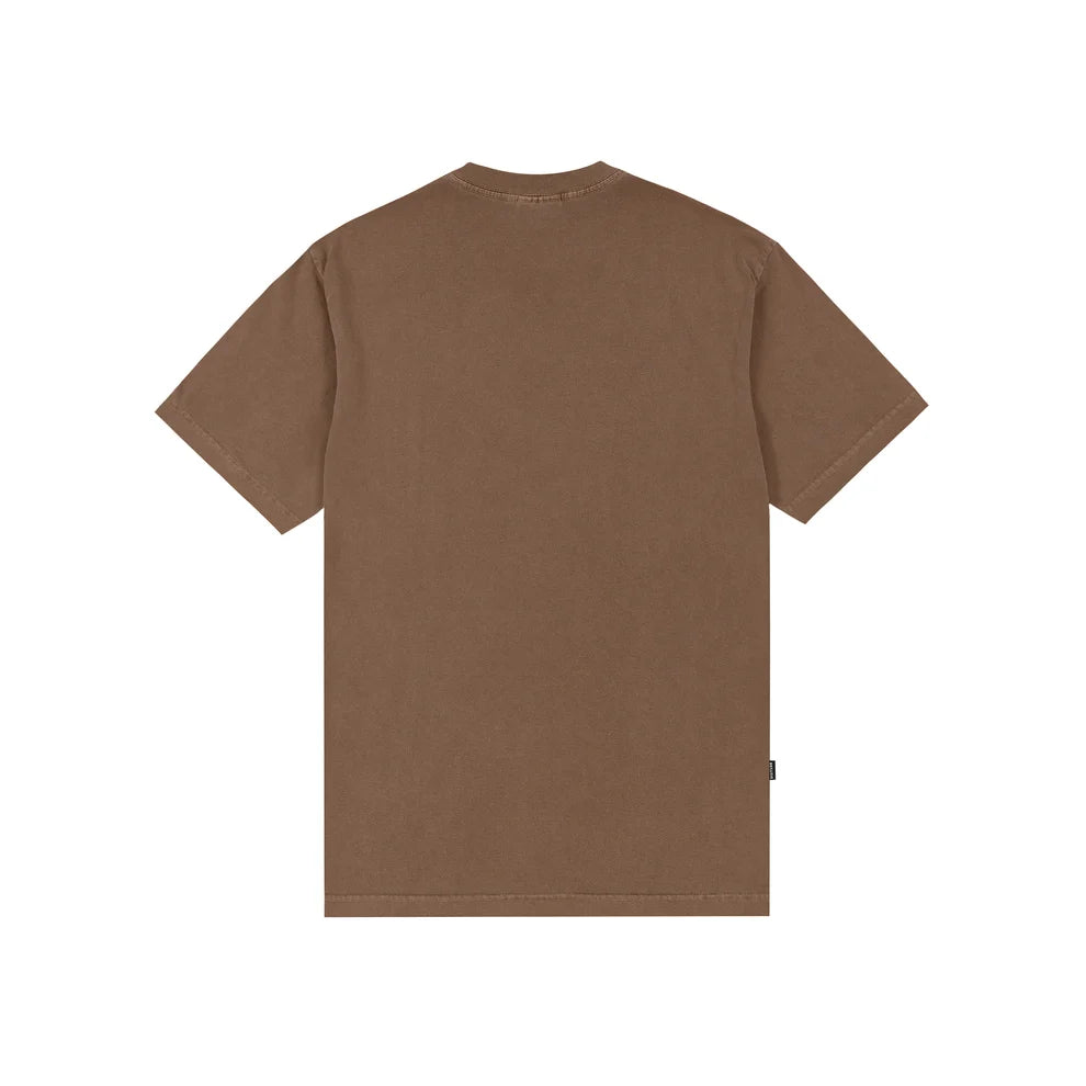 T-shirt Washed Basic Marrom